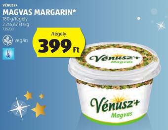ALDI VÉNUSZ+ MAGVAS MARGARIN 180 g ajánlat