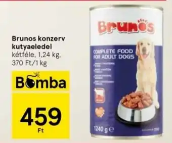 Tesco Brunos konzerv kutyaeledel 1,24 kg ajánlat