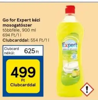 Tesco Go for Expert kézi mosogatószer 900 ml ajánlat