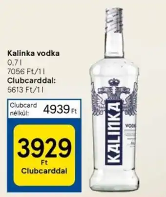 Tesco Kalinka vodka 0,7 l ajánlat