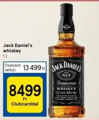 Tesco Jack Daniel's whiskey 1 l ajánlat