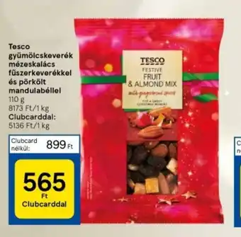 Tesco gyümölcskeverék mézeskalács fűszerkeverékkel stb. 110 g