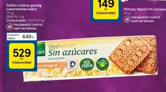 Tesco Gullón rostban gazdag cukormentes keksz 170 g ajánlat