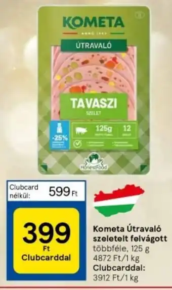 Tesco Kometa Útravaló szeletelt felvágott 125 g ajánlat