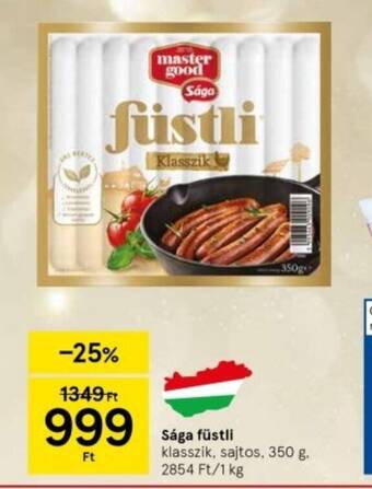 Tesco Sága füstli 350 g ajánlat