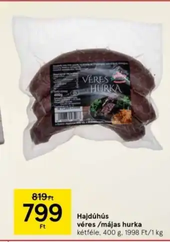 Hajdúhús véres /májas hurka 400 g