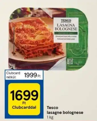 Tesco lasagne bolognese 1 kg