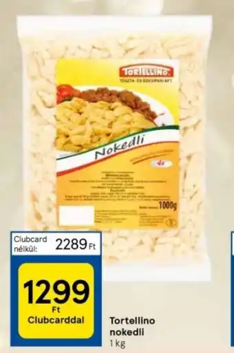 Tesco Tortellino nokedli 1 kg ajánlat