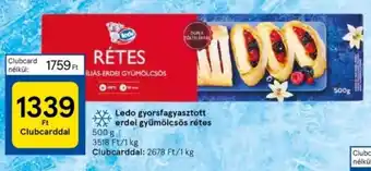 Tesco Ledo gyorsfagyasztott erdei gyümölcsös rétes 500 g ajánlat
