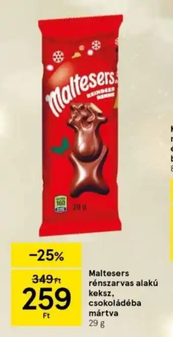 Tesco Maltesers rénszarvas alakú keksz stb. 29 g ajánlat