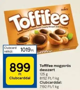 Tesco Toffifee mogyorós desszert 125g ajánlat