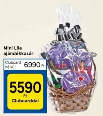 Tesco Mini Lila ajándékkosár ajánlat