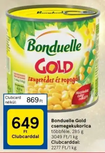 Tesco Bonduelle Gold csemegekukorica 285 g ajánlat