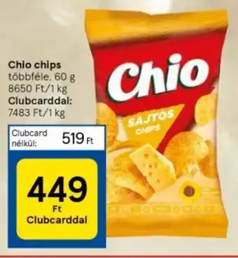 Tesco Chio chips 60 g ajánlat