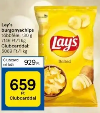 Tesco Lay's burgonyachips 130 g ajánlat