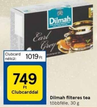 Tesco Dilmah filteres tea 30 g ajánlat