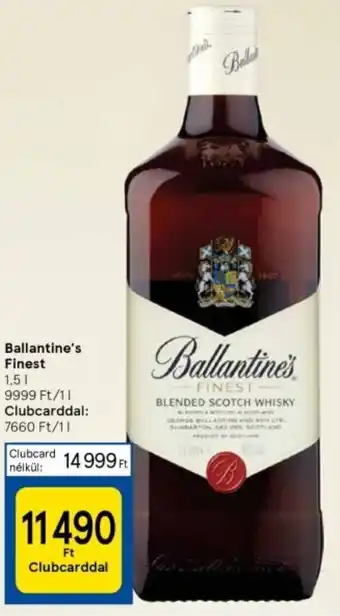 Tesco Ballantine's Finest 1,5l ajánlat