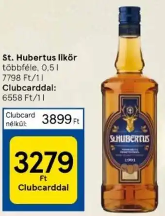 Tesco St. Hubertus likör 0,5l ajánlat