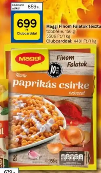 Tesco Maggi Finom Falatok tészta 156 g ajánlat