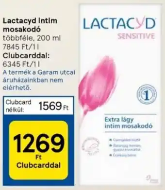 Tesco Lactacyd intim mosakodó 200 ml ajánlat