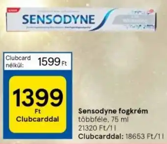 Tesco Sensodyne fogkrém 75 ml ajánlat