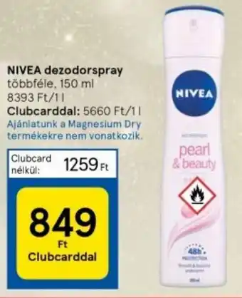 Tesco NIVEA dezodorspray 150 ml ajánlat
