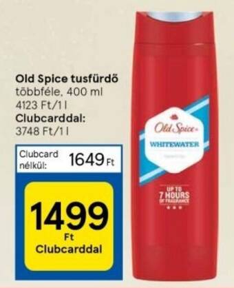 Tesco Old Spice tusfürdő többféle, 400 ml ajánlat