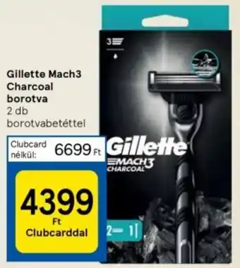 Tesco Gillette Mach3 Charcoal borotva 2 db ajánlat