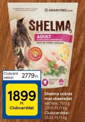 Tesco Shelma száraz macskaeledel 750 g ajánlat