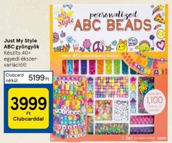 Tesco Just My Style ABC gyöngyök ajánlat