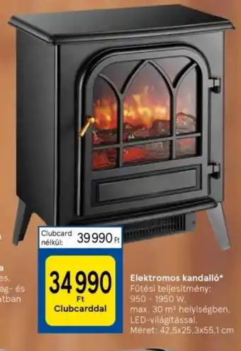 Tesco Elektromos kandalló ajánlat