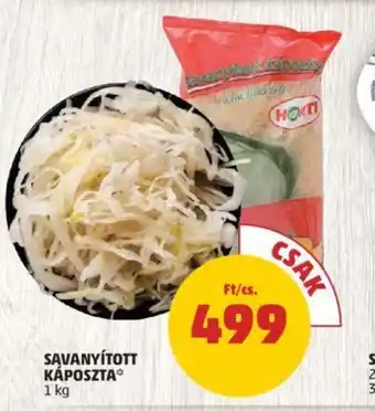 PENNY SAVANYÍTOTT KÁPOSZTA 1 kg ajánlat