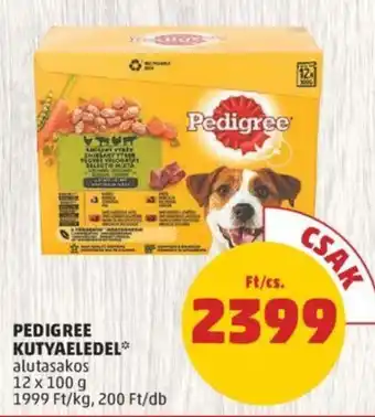 PEDIGREE KUTYAELEDEL 12 x 100 g