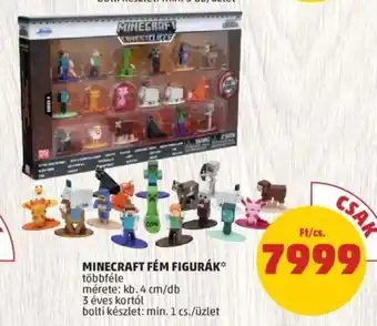 PENNY MINECRAFT FÉM FIGURÁK 1 csomag ajánlat