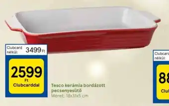 Tesco Tesco kerámia bordázott pecsenyesütő 1 db ajánlat