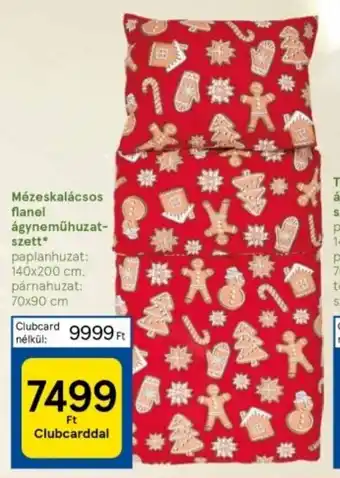 Tesco Mézeskalácsos flanel ágyneműhuzat- szett ajánlat