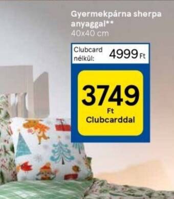 Tesco Gyermekpárna sherpa anyaggal 1 db ajánlat