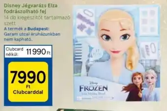 Disney Jégvarázs Elza fodrászolható fej 14 db
