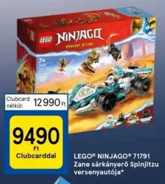 LEGO NINJAGO Zane sárkányerő Spinjitzu versenyautója 1 db
