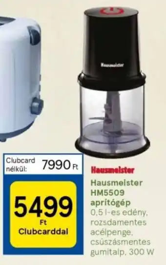 Tesco Hausmeister HM5509 aprítógép 1 db ajánlat