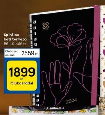 Tesco Spirálos heti tervező 1 db ajánlat