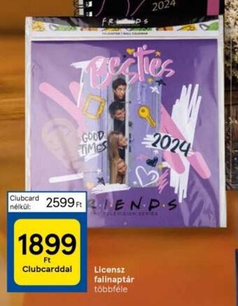 Tesco Licensz falinaptár 1 db ajánlat