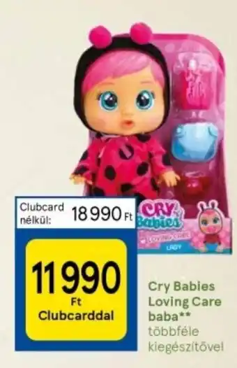 Tesco Cry Babies Loving Care baba 1 db ajánlat