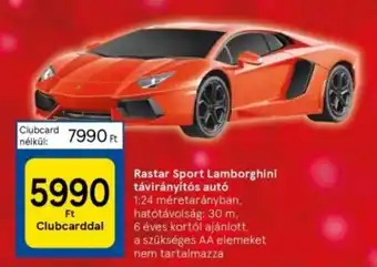 Rastar Sport Lamborghini távirányítós autó 1 db