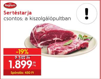 Spar Regnum Sertéstarja 1 kg ajánlat