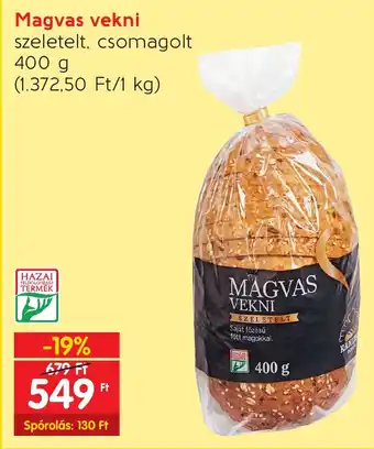 Spar Magvas vekni 400 g ajánlat
