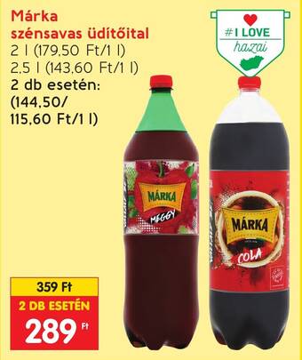 Spar Márka szénsavas üdítőital 2l ajánlat