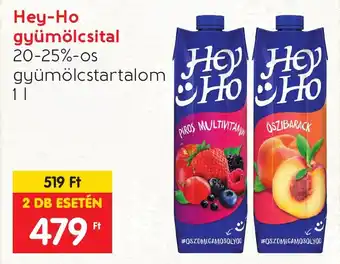 Spar Hey-Ho gyümölcsital 1l ajánlat