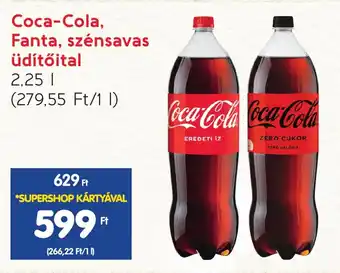 Spar Coca-Cola, Fanta, szénsavas üdítőital 2,25l ajánlat