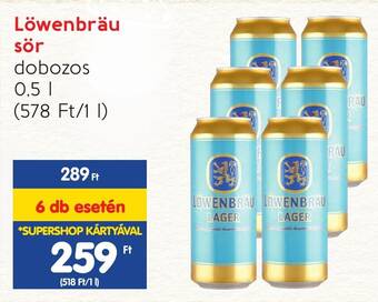 Spar Löwenbräu sör 0,5l ajánlat